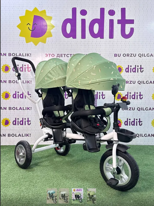 Velo aravachalar egizaklar uchun ВЕЛОКОЛЯСКА — фото 2