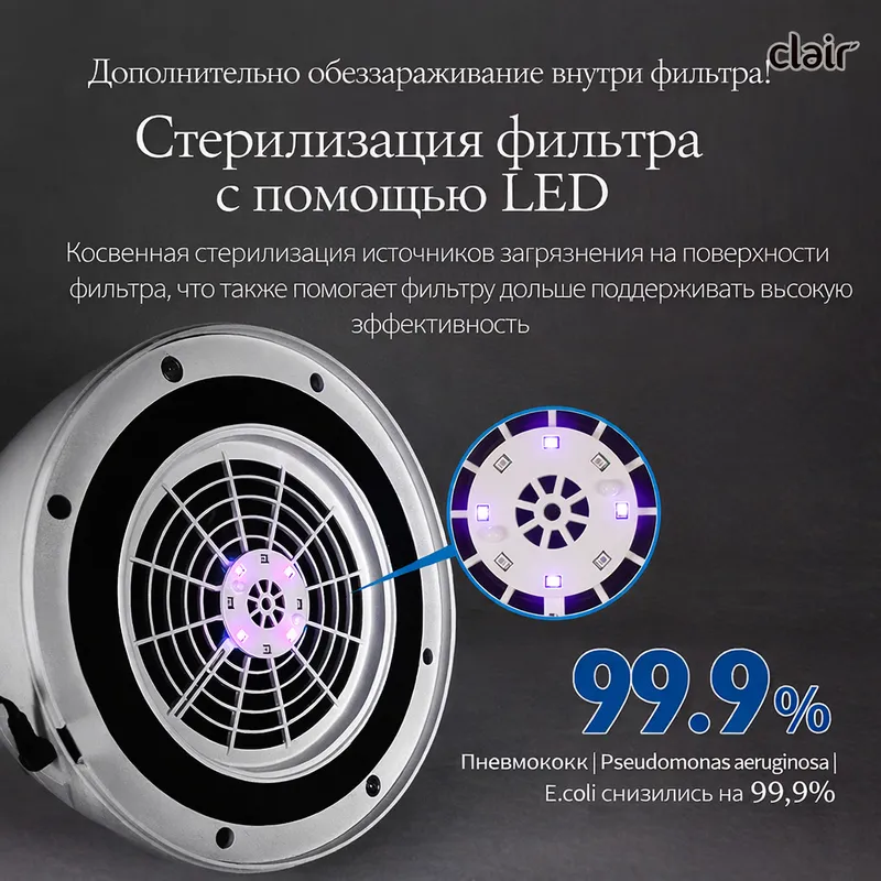 CLAIR HS  Очиститель воздуха 25-30м. кв. Корея 6