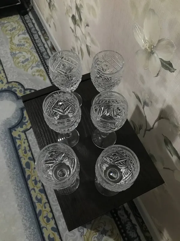 Billur ryumkalar (turli xil) 8 Billur ryumkalar (turli xil) 8