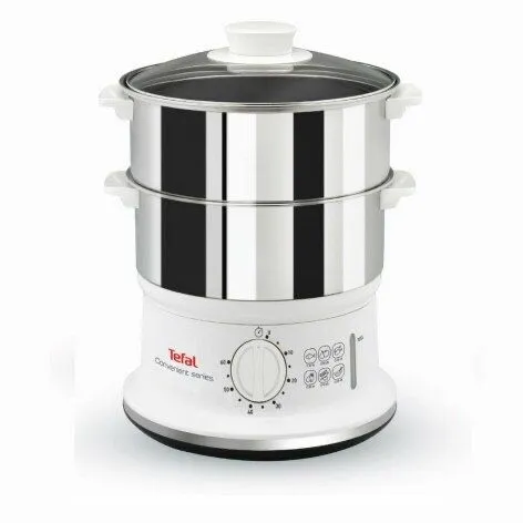 Пароварка Tefal VC1451, 2 корзины, нержавеющая сталь, 6 л — фото 1