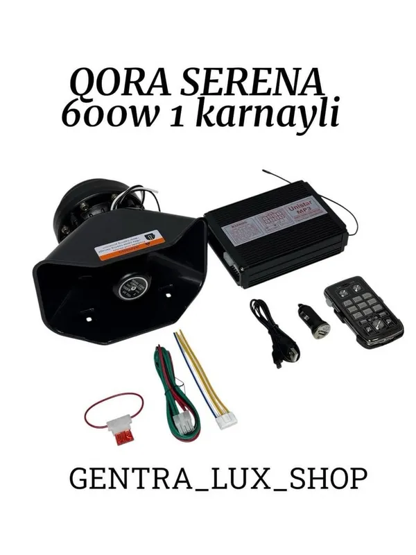 Qora serina 600w bir karnayli Qora serina 600w bir karnayli