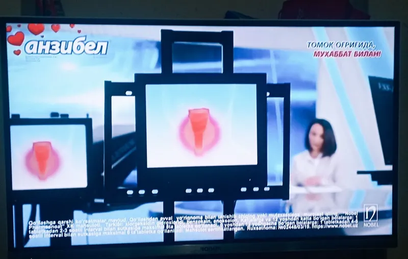 Юқори аниқликда кўрсатувчи 3D ROISON телевизор сотилади.Смартбокс совғ