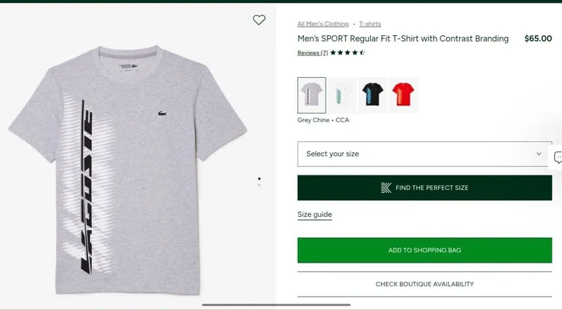 Lacoste футболка, размер Large 3 Lacoste футболка, размер Large 3