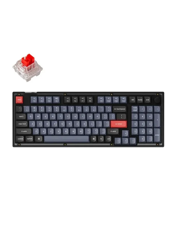 Клавиатура механическая Keychron V5 100Key, K Pro Red, Hot-Swap, QMK, Knob, USB-A, EN/UKR, RGB — фото 2