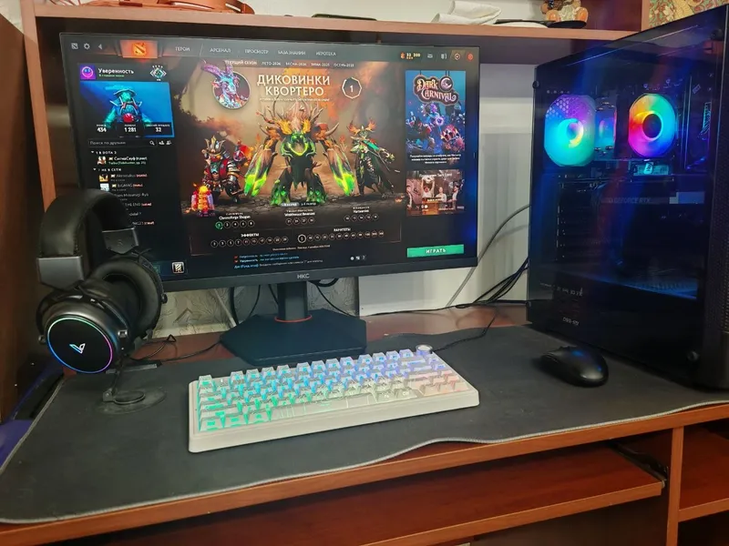 RTX 4060 Ti o‘yin kompyuteri + 280 Gts monitor 2 RTX 4060 Ti o‘yin kompyuteri + 280 Gts monitor 2