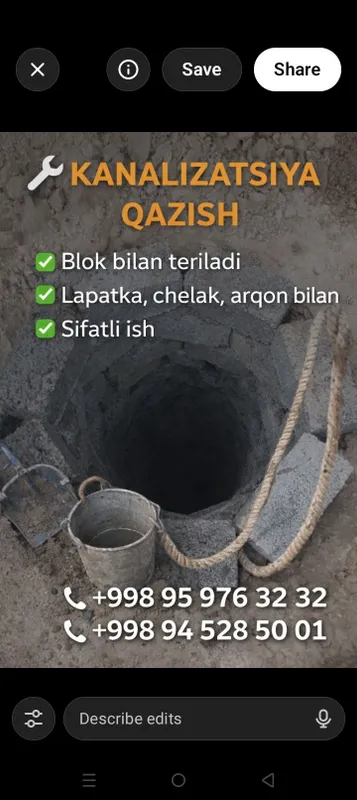 Urachi Oʻrachi Урачи Kanalizatsa kalodis Urachi Oʻrachi Урачи Kanalizatsa kalodis
