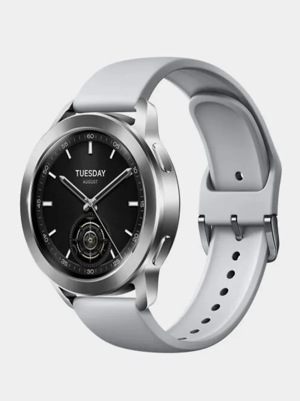 Смарт-часы Xiaomi Watch S3 (Global), AMOLED 1,43", серебристый — фото 3