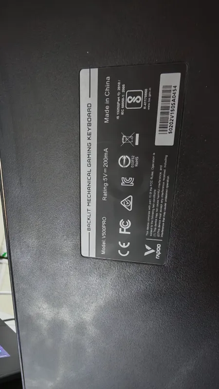 Механическая клавиатура механик gaming rapoo v500 pro — фото 3