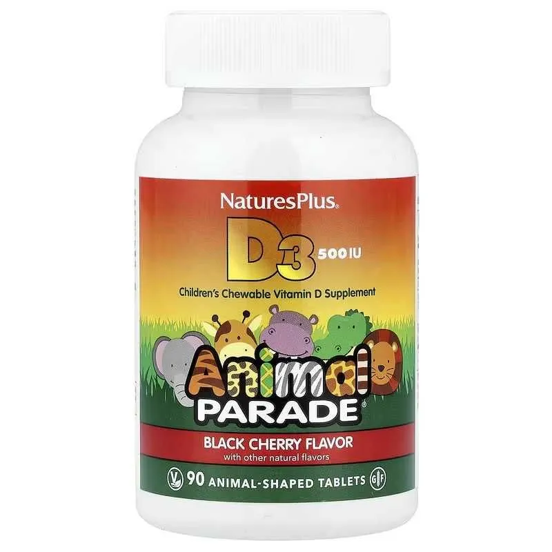 NaturesPlus Animal Parade D3 Д3 витамин D3 — фото 1