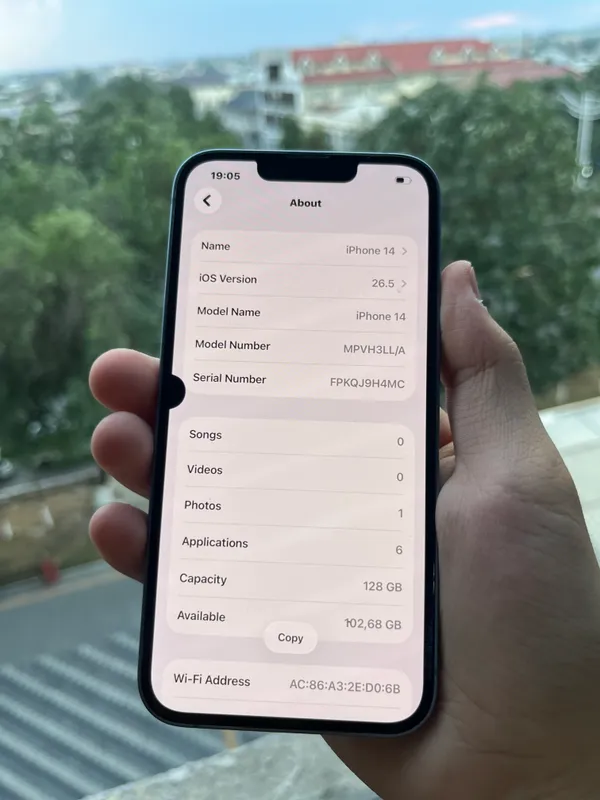iPhone 14 Blue 128/80%