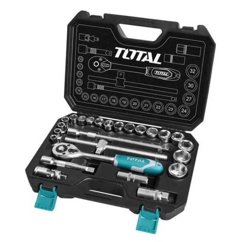 Набор инструментов TOTAL 1/2 дюйма, 25 шт. THT121251