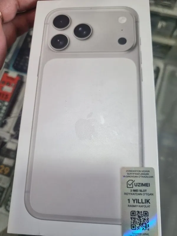 Iphone 17 pro max 256gb silver sim esim sotiladi 1 Iphone 17 pro max 256gb silver sim esim sotiladi 1