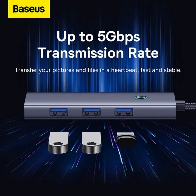 Usb Hub Baseus 5-in-1 (1xHDMI 4K 30Hz + 4xUSB 3.0) — фото 4