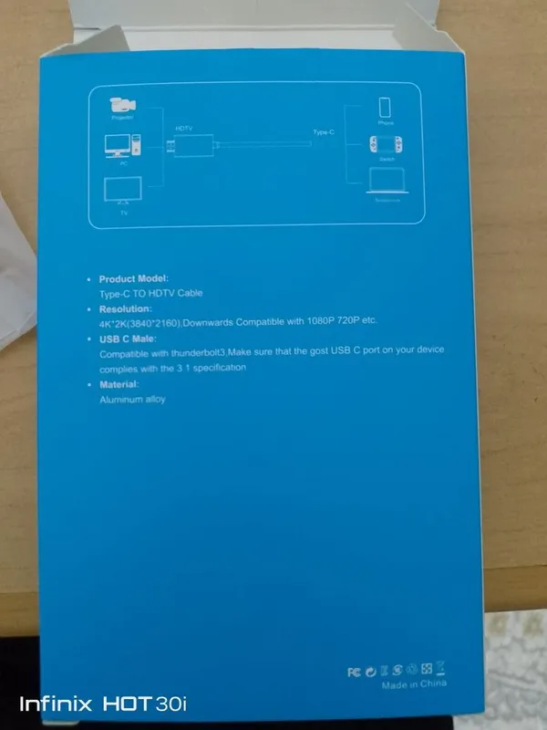 Type-C HDMI проводник шнур — фото 2