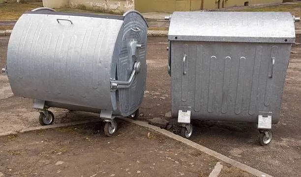 Мусорный бак 1100л Металичски