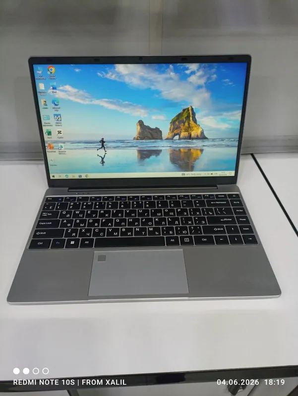 Noutbuk intel celeron cpu N4000 DDR 8gb SSD 256gb FHD 14.1