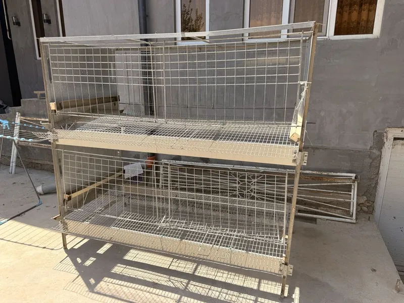 Заводские клетки для кур-несушек 2×1×1,9 м, оцинкованные.Самавивоз 5