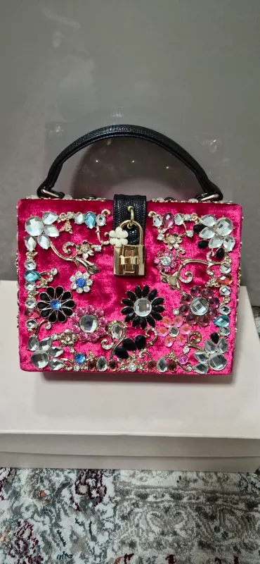 сумка Dolce & Gabbana Dolce Box Velvet Crystal 1 сумка Dolce & Gabbana Dolce Box Velvet Crystal 1