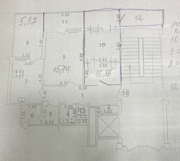 Продаётся 3-комнатная квартира, 72 м², 4/9, Яккасарайский район (Дружба Народов) 10