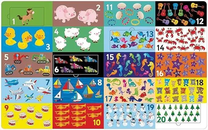 123 Numbers english book for kids 3