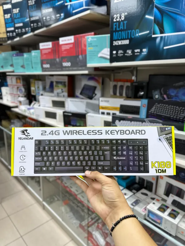 ⌨️ K100 Wireless Keyboard – Simsiz Klaviatura!
