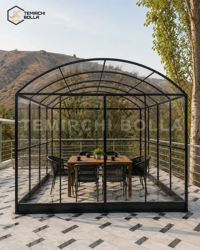 Капсула беседка 4×3,5 м / Kapsula PVX / Kafe restoran 2 Капсула беседка 4×3,5 м / Kapsula PVX / Kafe restoran 2