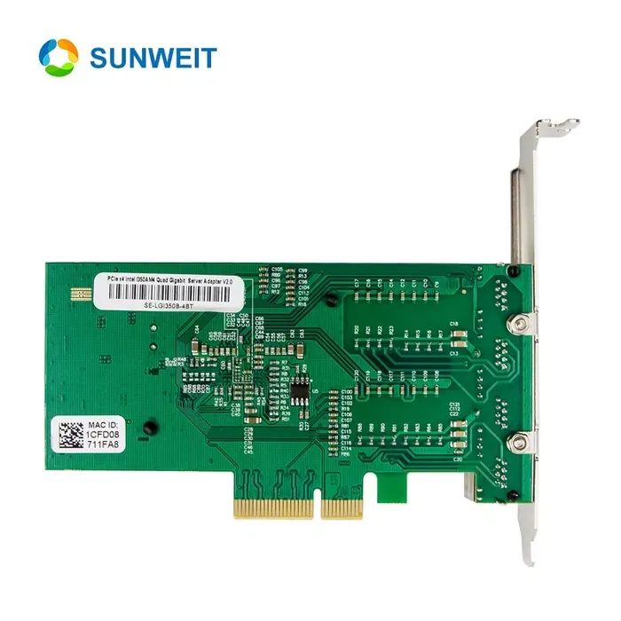 PCi-e Intel i350-T4 Quad RJ45 GigabitСетевая карта 3