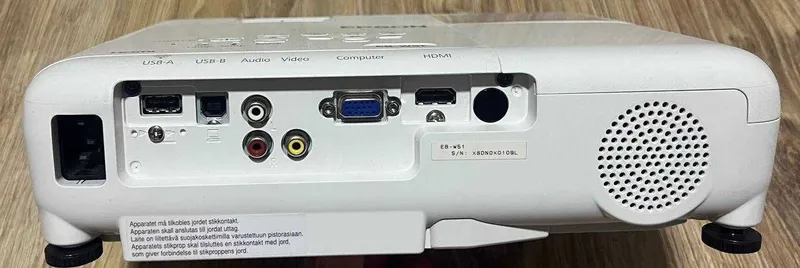 Проектор Epson EB-W51, Яркость (Световой поток): 4000 люмен, как новый — фото 4
