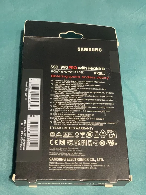 SSD Samsung 990 Pro 1tb — фото 1