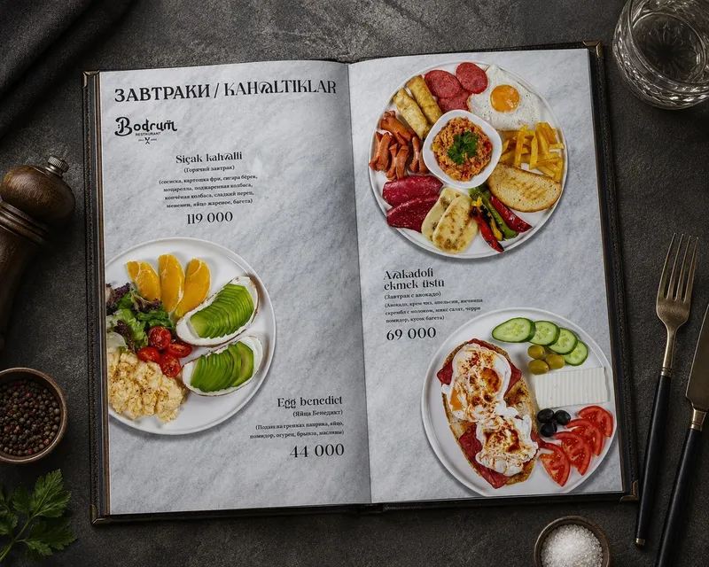 Графический дизайн меню | Grafik dizayn menyu