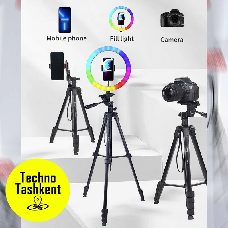 Штатив Jmary KP-2209 с держателем для телефона и фотоаппарата Штатив Jmary KP-2209 с держателем для телефона и фотоаппарата