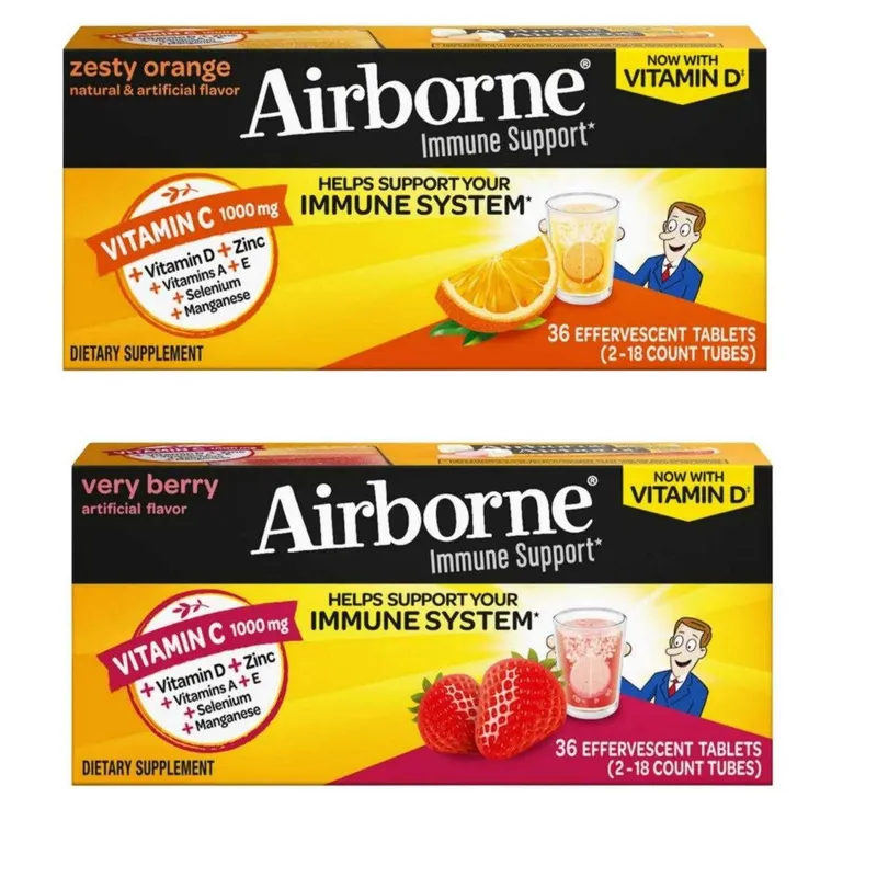 Шипучка Поддержка Иммунитета Airborne Immune Support Effervescent Tabl — фото 1