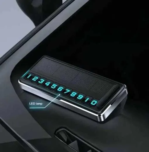 Солнечная LED табличка с номером телефона для автомобиля парковки.akm1 — фото 3