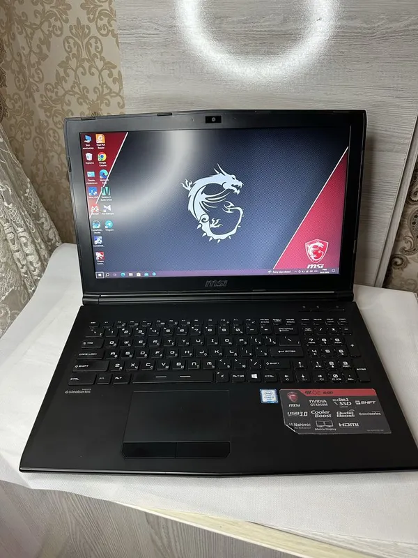 Продается игровой ноутбук MSi Gaming Laptop GL65QD Core i7 16/128/1Tb
