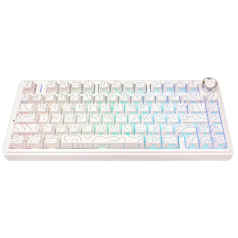 AULA F75 White Contour | Mexanik Klaviatura| RGB AULA F75 White Contour | Mexanik Klaviatura| RGB