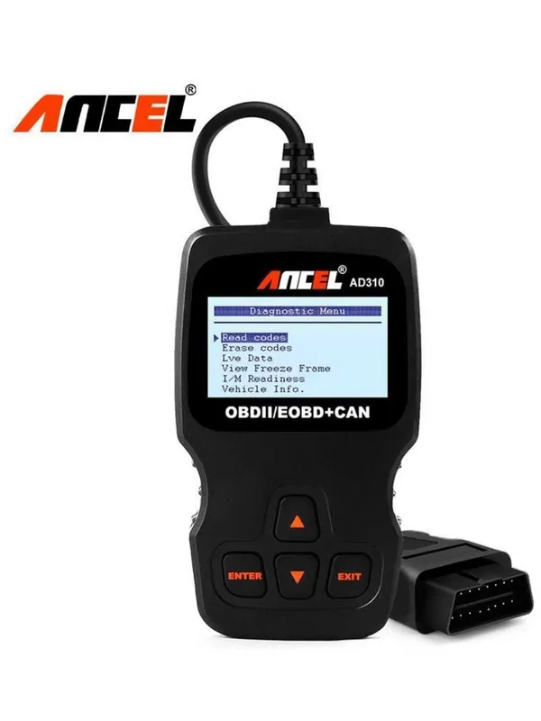 Диагностический сканер OBD2/EOBD Ancel AD310 – универсальный авто — фото 4