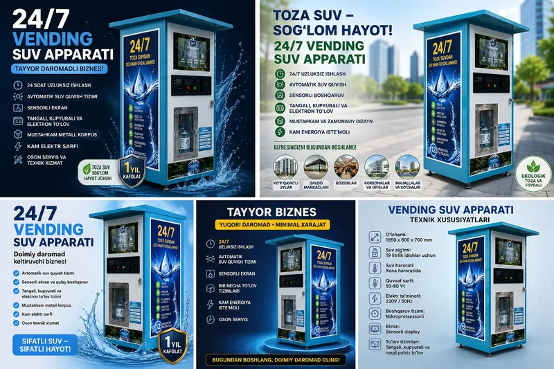 SUV FELTR VEDING APARATI 24/7 ISHLAYDI — фото 5