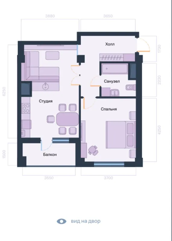 Celebrity residence ЖК — 61 m2 quti holatida sotiladi 6