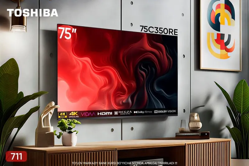 Телевизор TOSHIBA 55/65/75 QLED 4k