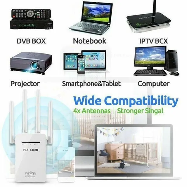 Усилитель WiFi сигнала, ретранслятор, маршрутизатор, репитер WR-09 3 Усилитель WiFi сигнала, ретранслятор, маршрутизатор, репитер WR-09 3