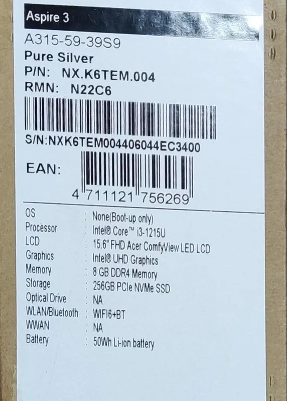 Ноутбук ACER A315-59-39S9 — фото 2