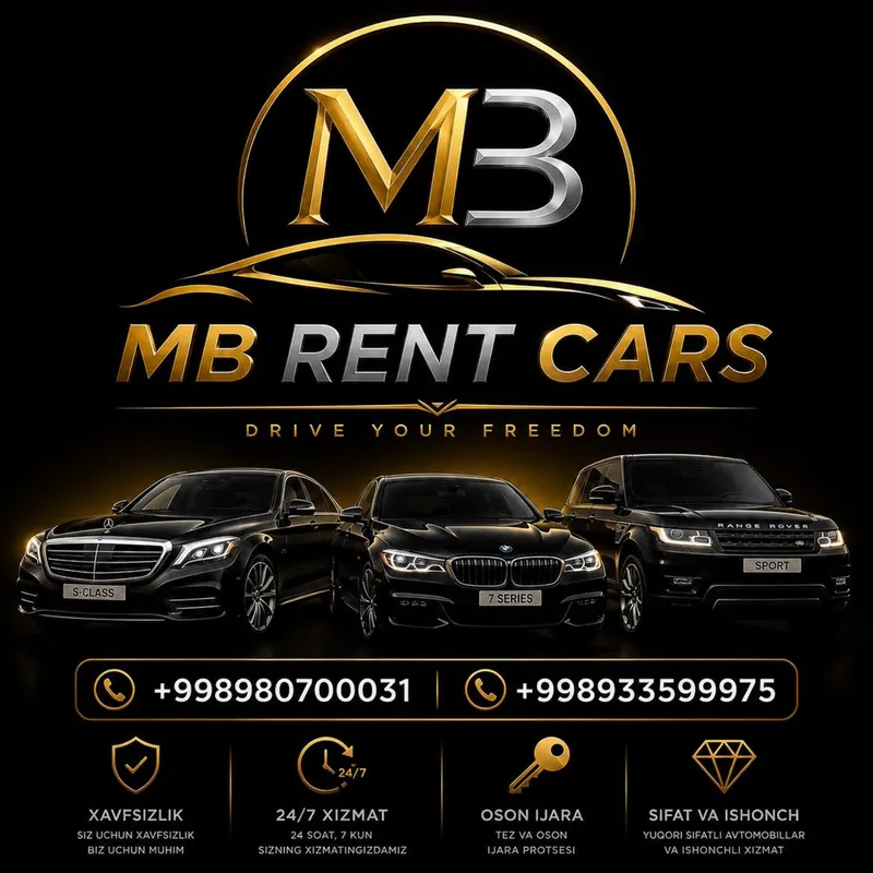 MB Rent Car | Прокат Автомобиля | Kunlik ijara | 24/7