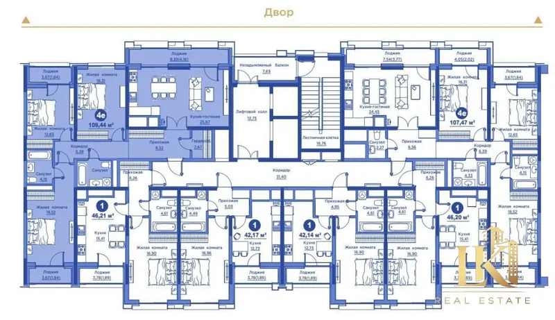 Продаётся 4-комнатная квартира в ЖК Regnum Plaza (новостройка), White Box 2