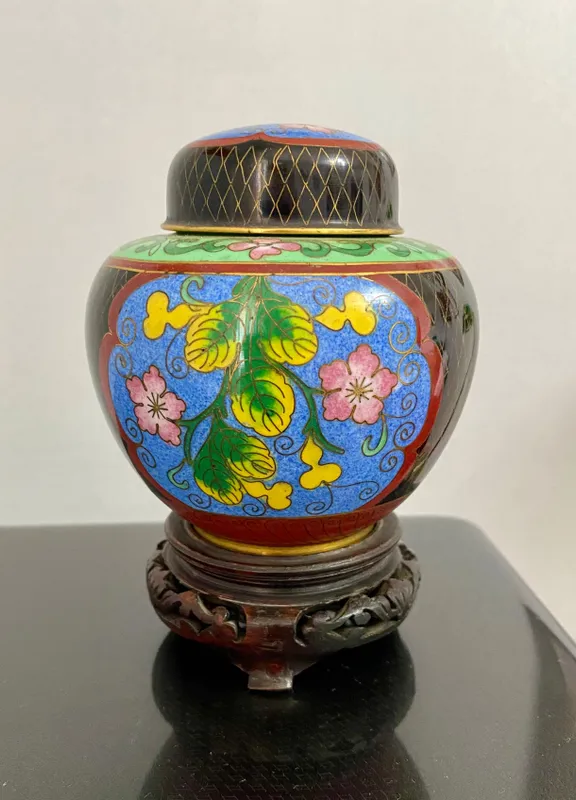 Чайница Клуазон 1950 гг