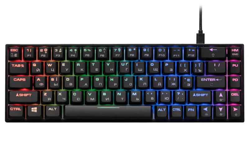 ; Игровая клавиатура 2E KG370 USB 68 key Gateron Red Switch Black 2 ; Игровая клавиатура 2E KG370 USB 68 key Gateron Red Switch Black 2