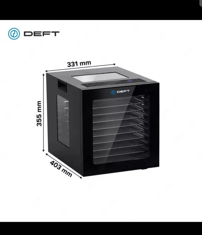 Сушилка для фруктов и овощей Deft DTFD-1008B 2 Сушилка для фруктов и овощей Deft DTFD-1008B 2