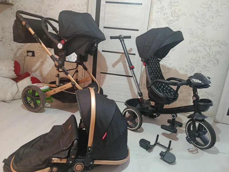 2 tasi 1 da aravacha va velosiped-aravacha 1