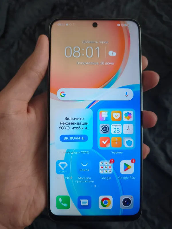 Honor X8 128гб памяти и 6,0 Гб + 2,0. Коробка есть — фото 1