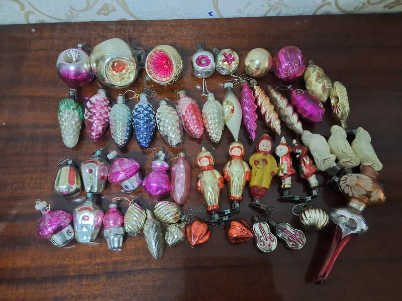 Ёлочные игрушки советские 60хг.