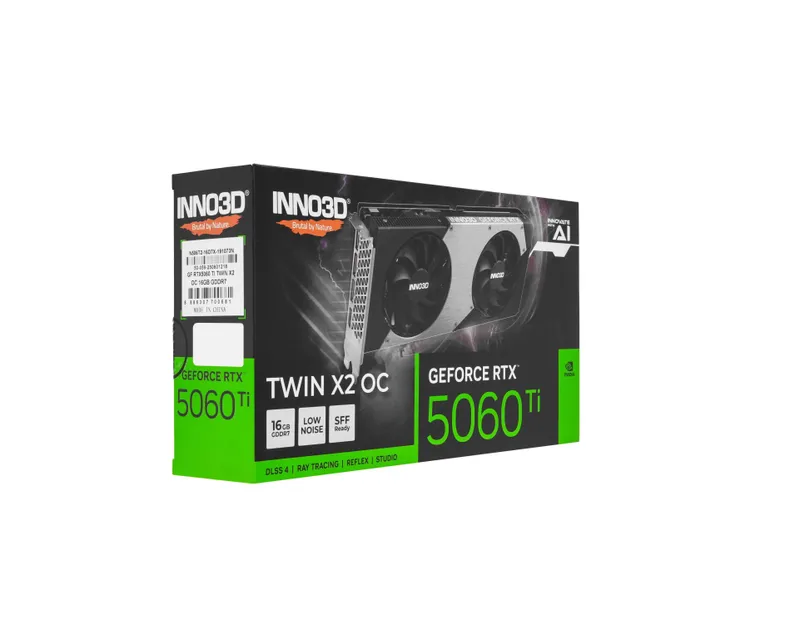 - Видеокарта Inno3D GeForce RTX 5060 Ti Twin X2 OC 16GB 4 - Видеокарта Inno3D GeForce RTX 5060 Ti Twin X2 OC 16GB 4